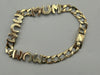 9CT Yellow Gold Curb Link Bracelet With 'Mum', 8'' - 9.5g, Boxed
