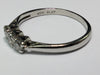 PLATINUM TRIPLE DIAMOND RING SIZE O 2.69G PRESTON STORE
