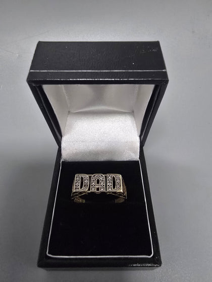 9ct Gold DAD Ring 375 Size X