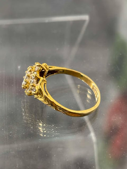 22K gold ring size P 4.55G ** preowned **