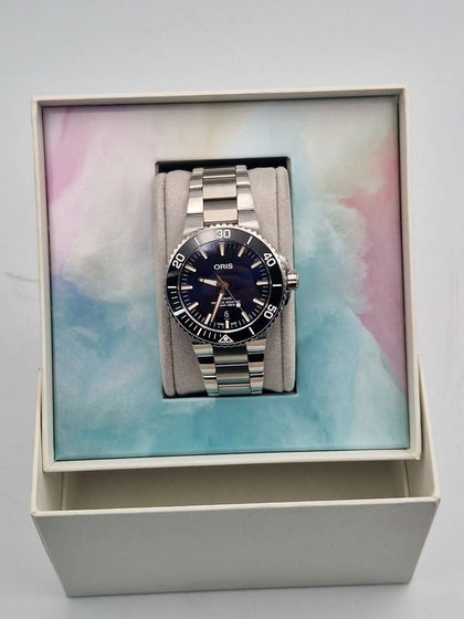 **DEAL** Oris Aquis Date Ref. 7730 – 43mm – Blue Dial – Ceramic Bezel – Automatic – 300M Diver – Stainless Steel