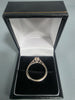 18ct White Gold 3.6g 750 SIZE Q