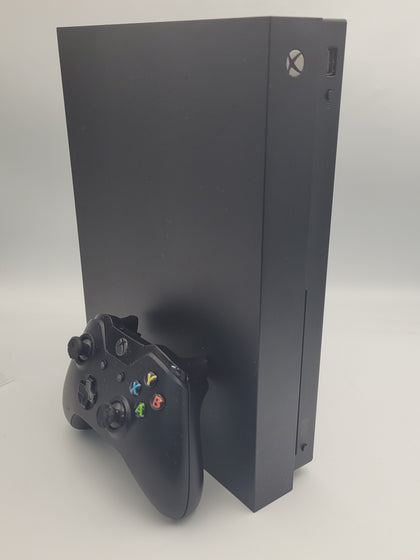 Microsoft Xbox One X 1TB Black Console with 1 remote and all leads UNBOXED