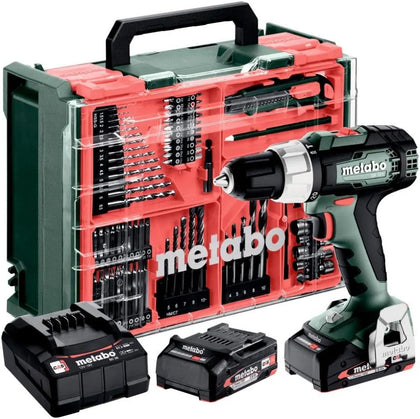 Metabo SB 18 LBL 18V Brushless Combi Drill Kit – Includes Accessory Set