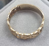 Gold Celtic Mens Ring Size Z+1