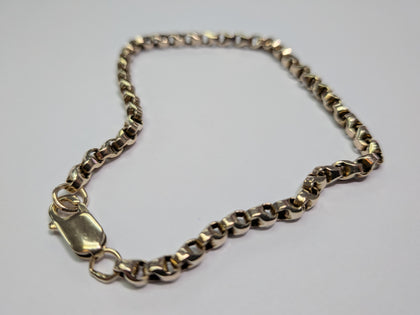 9ct Gold Block Link Bracelet