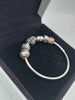 Pandora womens bangle with 5 charms - silver - 925