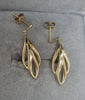 9ct Gold Leaf Earrings