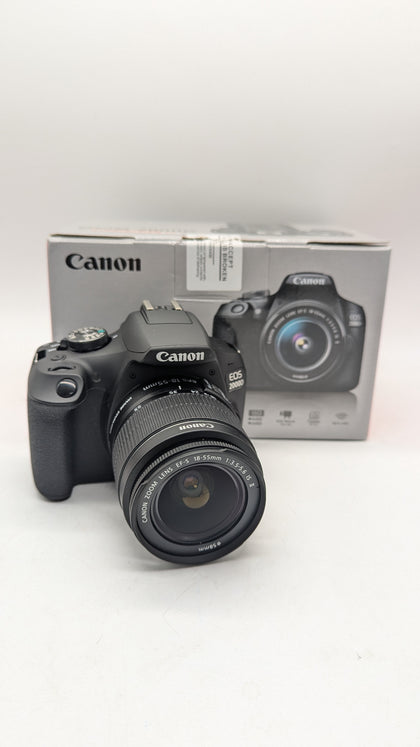 Canon Eos 2000D DSLR Camera with EF-S 18-55mm Is II Lens - Boxed