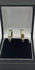 9K gold earring's 2.53g with white stone's ** one stone missing ref pic **