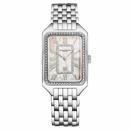 Stührling Original - Lustra 32mm Rectangle Quartz Fashion - White