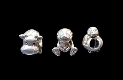 * Collection Only* Official Pandora Charms - Rabbit - Cow - Duck
