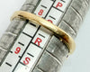 9ct yellow gold curved half eternity ring with diamonds size Q