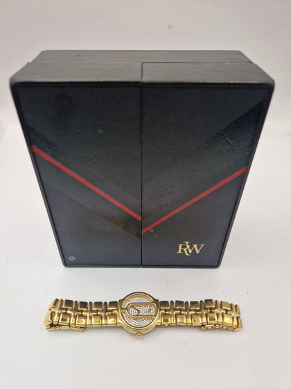Vintage Raymond Weil Yellow Gold Traviata 3726-2 Rare Ladies Watch With Quartz Movement, Boxed