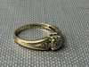 9ct Gold ring set with 10pt diamond