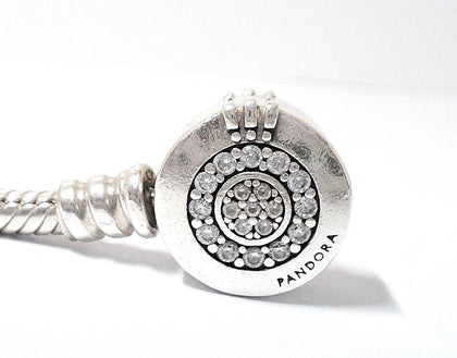 Pandora Moments Sparkling Crown O Snake Chain Bracelet