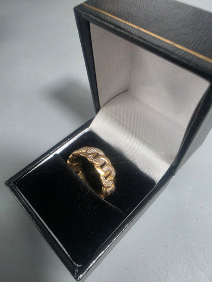 9CT Gold Ring 6.7G 375 HM Size Q