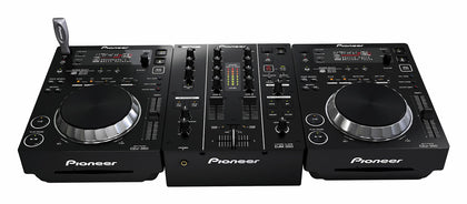 Pioneer CDJ 350 Pair & DJM-350 Mixer With Flight Case