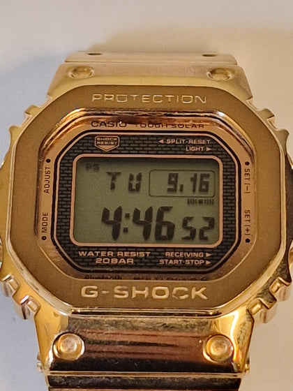 G-Shock Men's GMWB5000GD-9, Gold/Black.