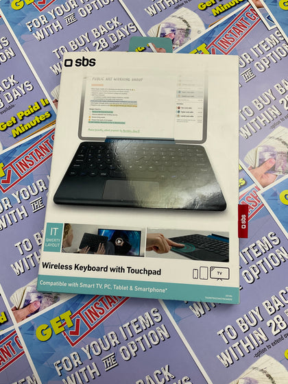 SBS WIRELESS KEYBOARD WITH TOUCHPAD - BLACK PRESTON.