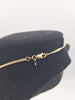 9ct Yellow Gold Thin Curb Chain Necklace With Frog Pendant - 22" Long - 8.42 Grams