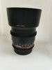 Samyang 85mm T1.5 VDSLR AS IF UMC II (Canon)