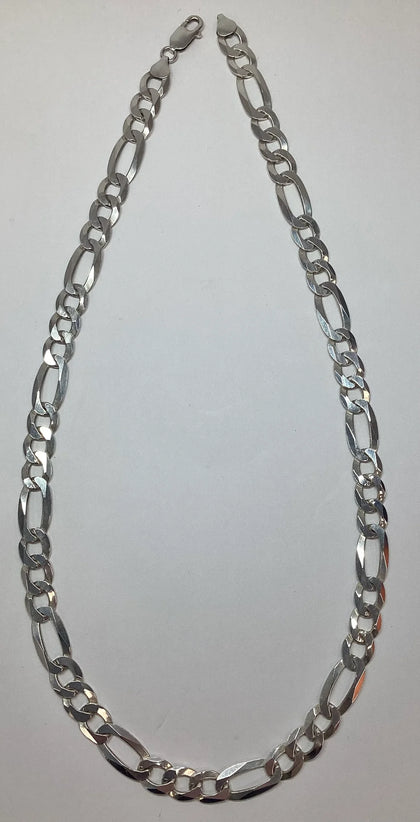 925 Silver Figaro Chain 22