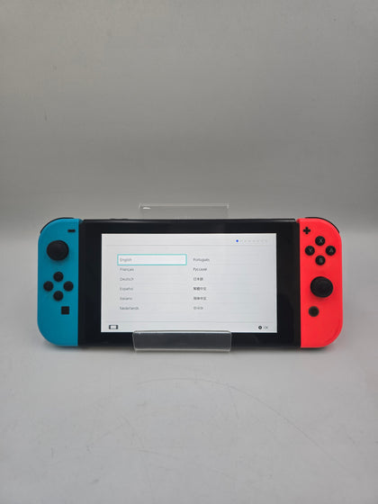 Nintendo Switch Console unboxed with charger