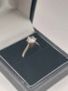 (375 Hallmarked&Tested), 9K 2.5G Gold Ring With Clear Stone, Size L