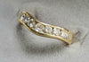 18 ct Gold Diamond Wishbone Ring  Size I