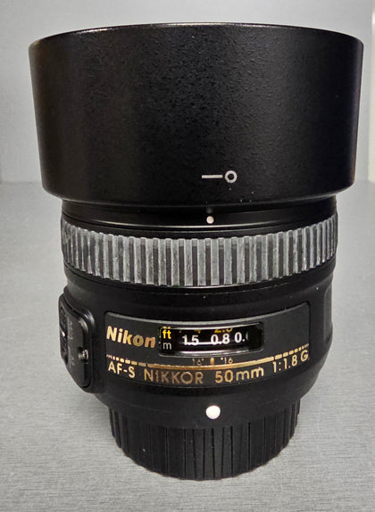 Nikon AF-S Nikkor 50mm f/1.8G Black Lens