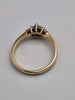 9ct Yellow Gold CZ Cluster Ring - 2.16 Grams - Size O - Birmingham Assay Mark
