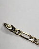 9ct Yellow Gold Figaro Chain - 22" - 7.38G - Hallmarked **Needs a New Clasp**