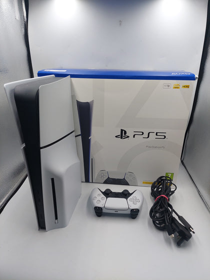 PlayStation 5 Slim Console 1TB White Boxed with Controller and power cable