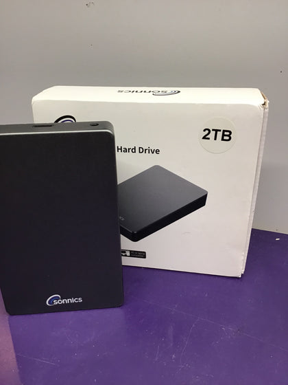 Sonnics 2TB Silver External Desktop Hard Drive USB 3.0