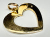9ct yellow gold heart pendant