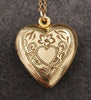 Vargas Vintage V20-10k Gold Filled WW2 Sweetheart Locket Necklace