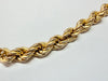 9ct Yellow gold 20" rope chain