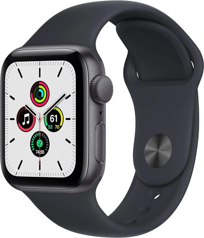 Apple Watch SE GPS 44mm Midnight Aluminium Case With Midnight Sport Band (Unboxed).