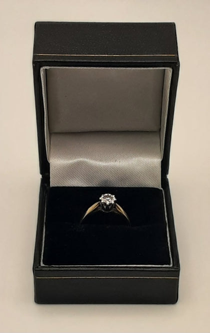 9ct gold ring size J