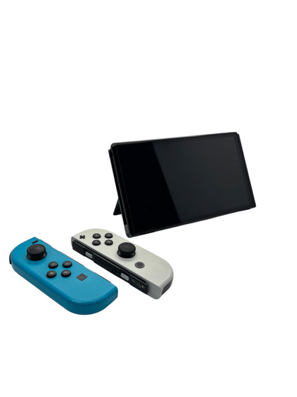Nintendo Switch OLED - Neon Blue/White
