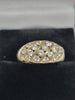 Beautiful 14ct Yellow Gold Ring With Cubic Zirconia Stones - 3.34g - Size P - Hallmarked