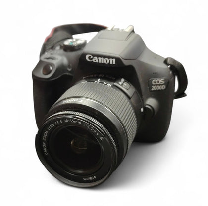 Canon EOS 2000D DSLR Digital Camera w/EFS 18-55mm MK III Lens**Unboxed**