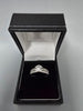 9ct White Gold Ring 375 2.4G Size O