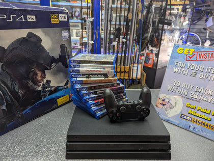 SONY PS4 PRO PLAYSTATION 4 PRO 1TB WITH 11 GAMES BOXED PRESTON STORE