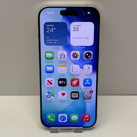 Apple iPhone 16 Pro Unlocked Model A3293 128GB in White Titanium