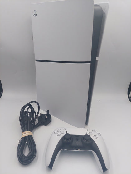 Sony Playstation 5 Slim Digital Edition Console, 1TB, White, Unboxed with Controller