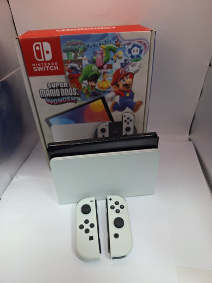 Switch Console, 64GB OLED + White Joy-Con, Boxed