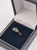 9ct Yellow Gold CZ Cluster Ring - 2.16 Grams - Size O - Birmingham Assay Mark