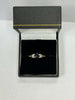 9ct Gold Garnet Ring, Saphire,Dia Stones ( Size J ) 2.6g - ** Hallmarked **